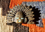 Native American Indian Bronze & Copper Pins and Pendants
