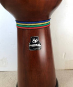 Meinl Floatune Series Wood Djembe Drum 12” Diameter, 25” High, Goat Sk