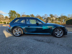 1999 BMW Z3 M Coupe in Boston Green Metallic with Oregon Beige interior, showcasing sleek design and premium features.