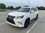 2020 Lexus GX 460 Premium 4WD in white pearl, excellent condition with new tires and features like sunroof and navigation.