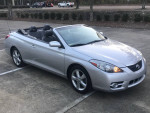 2008 Toyota Solara SLE Convertible with low mileage, parked outdoors in excellent condition