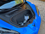 2023 Chevrolet Corvette Z06 RWD with clean trunk space and Rapid Blue exterior color.