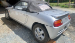 1991 Honda Beat Convertible parked, damaged engine, includes new parts for repair, British Columbia registration.