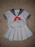 Girls Sailor Top and Skirt (LIKE NEW, Size 2)