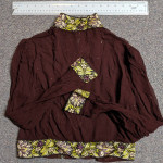 silk emboidered pants and top X small