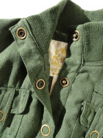 Retro Military Olive Green Short Army Jacket WET SEAL Rib Knit cuff
