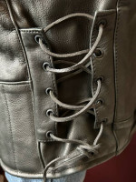 First Classic 5XL Black Armored Cordura Vented Motorcycle Jacket-Exc.