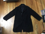 Nicole Farhi Men's Black Wool Winter Overcoat - approx size 46