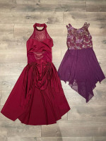 2 Adult Medium Dance Ice Skating Costumes, Beautifully Made, Worn Once