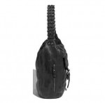 Tano Plain Chain Hobo Bag in Black