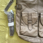 Like new Liebeskind Berlin Gray Soft Leather Hobo Shoulder Bag