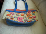 Vintage Flower Power Tote Bag