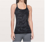 LULULEMON CAMO FREE TO BE STRAPPY TANK Sz 8