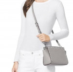 Michael Kors Leather Studded Selma Crossbody Handbag