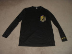 Vegas Golden Knights NHL Station Casinos Size L Black Shirt Brand New