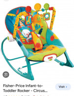 Almost new! Fisher-Price Infant-to-Toddler Rocker - Circus