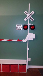 Scale Railroad Crossing Gate For Kid's Room Or Railroad Enthusiest