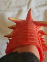 Schylling Fire-breathing RED Dragon Soft Stretchy Rubber Hand Puppet