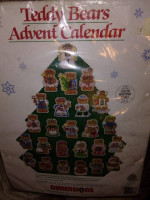 ADVENT CALENDAR * NEW! 🎅  "Teddy Bear" *CROSS STITCH
