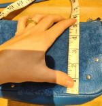 COACH blue crossbody bag