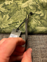 106-OMT Myra Bag Keychain “No Place Like Home”Cowhide Leather Key Fob S-8