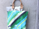 CYNTHIA ROWLEY BEACH TOTE BAG CANVAS + PLASTIC NEW w/ TAGS