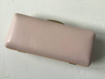 Preowned Coach Pink Hardshell Clutch Crossbody Saffiano Leather