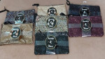 BLINGED SEQUINS PURSES W/MATCHING EARRINGS