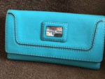 Kors - aqua blue wallet