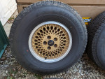 OEM Jeep Cherokee Comanche Gold Aluminum 15x7 wheels & tires