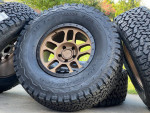 35” tires BFG 17” bronze Jeep Wrangler Gladiator rims 5x127 wheels A/T